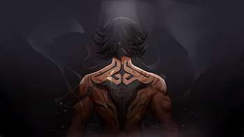 The Mysterious Ninja Boy With A Tattooed Back, anime-boy, anime, ninja, artist, artwork, digital-art, deviantart HD wallpaper