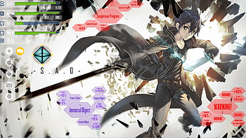sao rainmeter custom by sanoboss customization . HD wallpaper