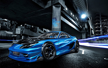 3d racing car HD wallpaper