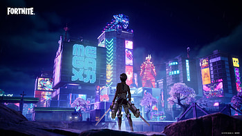 Fortnite : Neon City Showdown, video game, Fortnite HD wallpaper