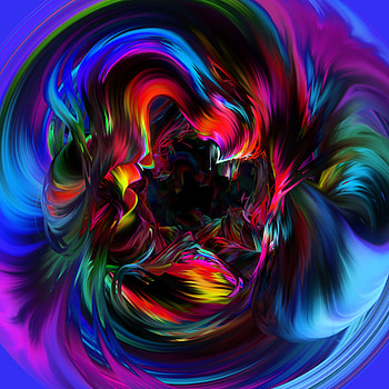 Neon, digital art, threads, colorful HD phone wallpaper