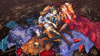 Anime, kimono, pantyhose, thighhighs, masakichi HD wallpaper