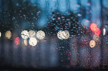 Rain, Drops, Macro, Blur, Smooth, Glass, Bokeh, Boquet HD wallpaper