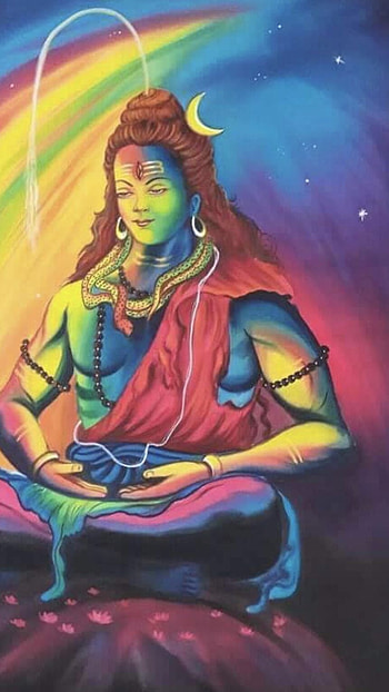 Lord Shiva , Colorful Painting HD phone wallpaper