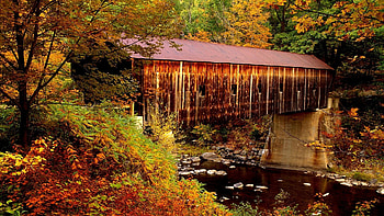 Autumn in Vermont, Top backgrounds, Fall foliage, Serene beauty HD wallpaper