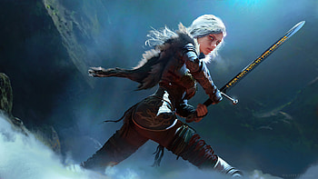 Courage To Fight, warrior, sword, artist, artwork, digital-art HD wallpaper