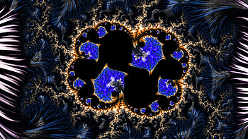 Trippy Psychedelic Fractal, dark, black, Abstract, fractal, abstract black HD wallpaper