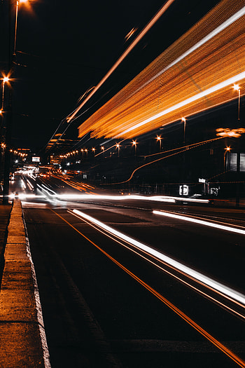 Cities, Road, Night City, Glow HD phone wallpaper