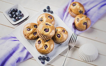 Desserts, fork, sweets, tablecloth, blueberry, berries, dessert, berry, pastries, blueberries, cakes, fruit HD wallpaper