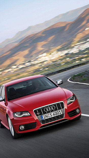 Audi, Red Audi HD phone wallpaper