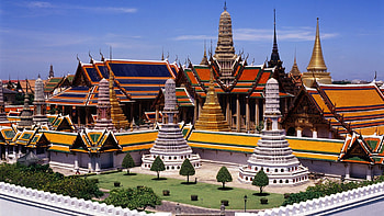 Historical treasure, Grand Palace Bangkok, Architectural marvel, Royal heritage HD wallpaper