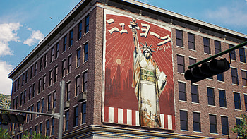 Showa American Story: Liberty Mural — Video Game, Video Game, Statue Of Liberty, Mural HD wallpaper