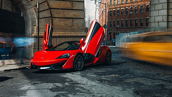 Red McLaren 570S Spider, mclaren-570s-spider, mclaren-720s, mclaren, 2018-cars, cars HD wallpaper