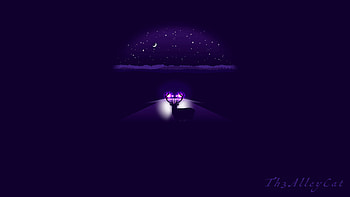 Art, Night, Shine, Light, Road, Car, Machine, Deer HD wallpaper