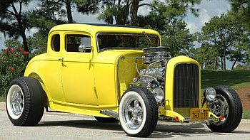 Custom 1932 Ford 5 Hot Rod, Antique, Vintage, Car, Rod, Street, Window, 5, Yellow, Hot, 32, Classic, 1932, Custom, Hotrod, Ford HD wallpaper
