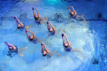 Synchronized Swimming, Mental preparation, Synchro competition, Psychology HD wallpaper
