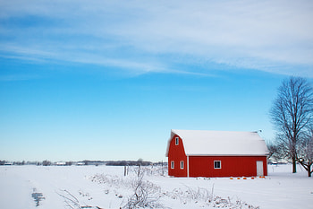 Winter, Nature, Sky, Wood, Tree, Barn, Shed HD wallpaper