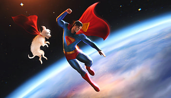 Superman And Krypto The Hope Returns, superman-legacy, superman, krypto, david-corenswet, superheroes, dc-comics, movies, artwork, artist, digital-art HD wallpaper