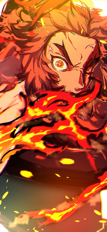 Kyojuro Rengoku, Kyojuro Rengoku, Anime, Demon Slayer: Kimetsu no Yaiba HD phone wallpaper