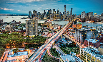 Building, Bridge, Light, New York, Panorama, way, Architecture, Road, , Cityscape, Skyscraper, Cities HD wallpaper