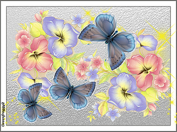 FLOWERS AND BUTTERFLIES, ART, FLOWERS, BUTTERFLIES, ABSTRACT HD wallpaper