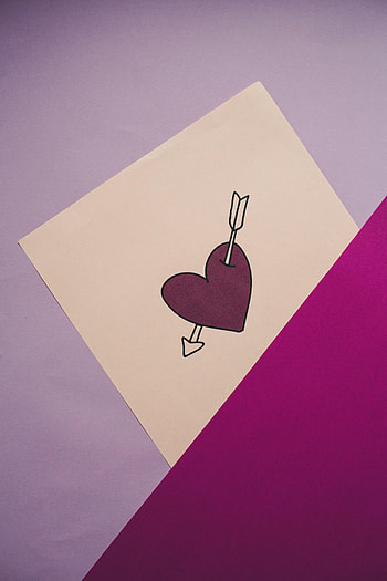 Love, Arrow, Heart, Paper HD phone wallpaper