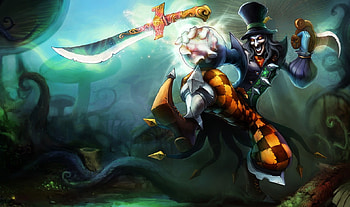 Shaco, league of legends, assasin, clown HD wallpaper