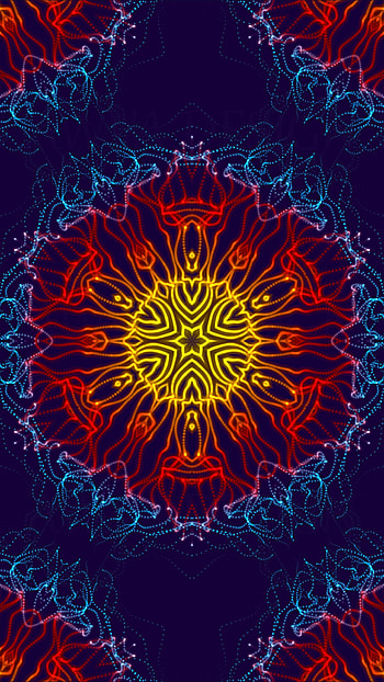 Abstract flower pattern, Optical illusions HD phone wallpaper