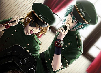 War, Kagamine Len, anime, Vocaloid, generals, Kaito, boys HD wallpaper