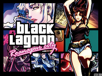 Black Lagoon, balalaika, anime, revy, eda HD wallpaper