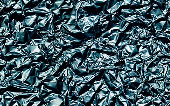 Blue foil texture, Crumpled foil, Foil background, Glitter paper texture HD wallpaper