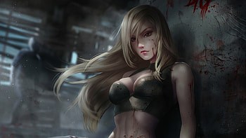 Nameless Zombie Hunter, artist, artwork, artstation HD wallpaper
