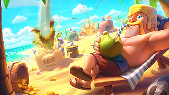 Barbarian King Clash Royale , clash-royale, supercell, games, 2016-games, artstation HD wallpaper