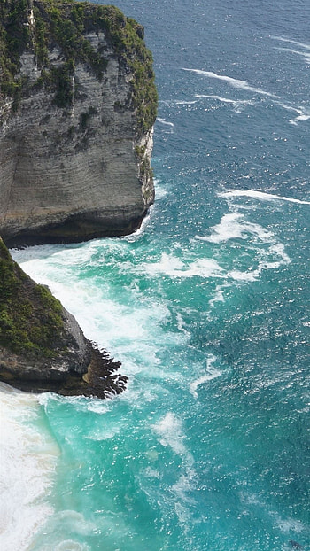 Bali coast sea, Aerial view, Nature's beauty, Breathtaking scenery HD phone wallpaper