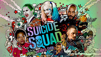 Suicide Squad, Striking poster, Action-packed movie, Captivating ry HD wallpaper
