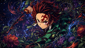 Tanjiro Kamado — Scarlet Resolve HD wallpaper