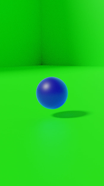 Blue Orb, green, canada, cool, cycles, render, blender, peaceful, room, liminal HD phone wallpaper