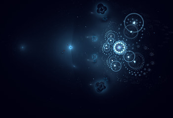 Abstract, Patterns, Dark, Circles, Fractal, Effect HD wallpaper