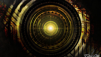 Abstract, Shining, Glare, Circles, Bright HD wallpaper