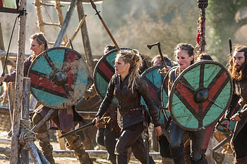 Lagertha (Vikings), Tv Show, Vikings, Katheryn Winnick, Shield, Vikings (Tv Show) HD wallpaper