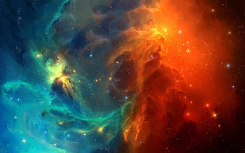 Rainbow Nebula HD wallpaper
