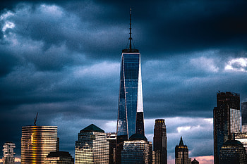 Cities, Clouds, Usa, Skyscraper, United States, Mainly Cloudy, Overcast, New York HD wallpaper
