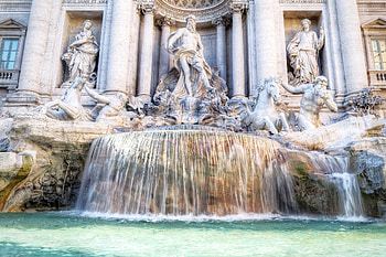 Trevi Fountain Plaza, Rome, Thousand Wonders, Travels HD wallpaper