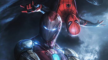 Spiderman Iron Man Mentor , spiderman, iron-man, superheroes, artist, artwork, digital-art, artstation HD wallpaper