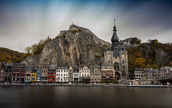 Dinant Belgium Meuse River, river, dinant, meuse, belgium HD wallpaper