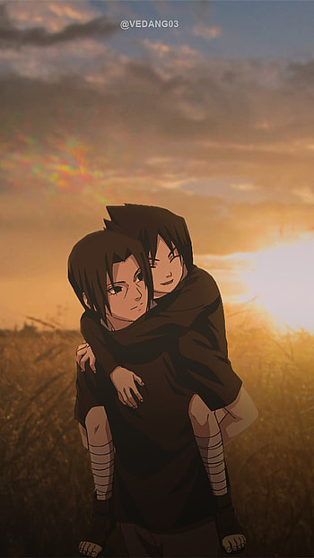 Itachi and Sasuke, animeedits, uchiha, itachiedit, itachiandsasuke, sasukeedit, anime, animefanedits, narutoedits HD phone wallpaper