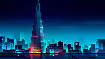 The Shard, London, The Shard, artistic, minimalist HD wallpaper
