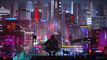 Tokyo Future State Warrior With Cat , artist, artwork, digital-art, artstation HD wallpaper