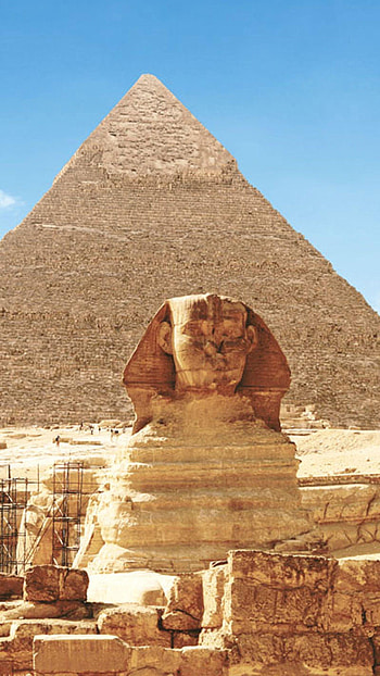Pyramids of Giza, Ancient wonders, Egyptian history, Mystical aura HD phone wallpaper