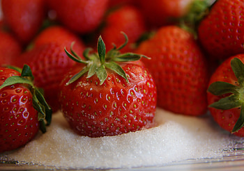 Food, Strawberry, Berries, Sweet, Sugar HD wallpaper